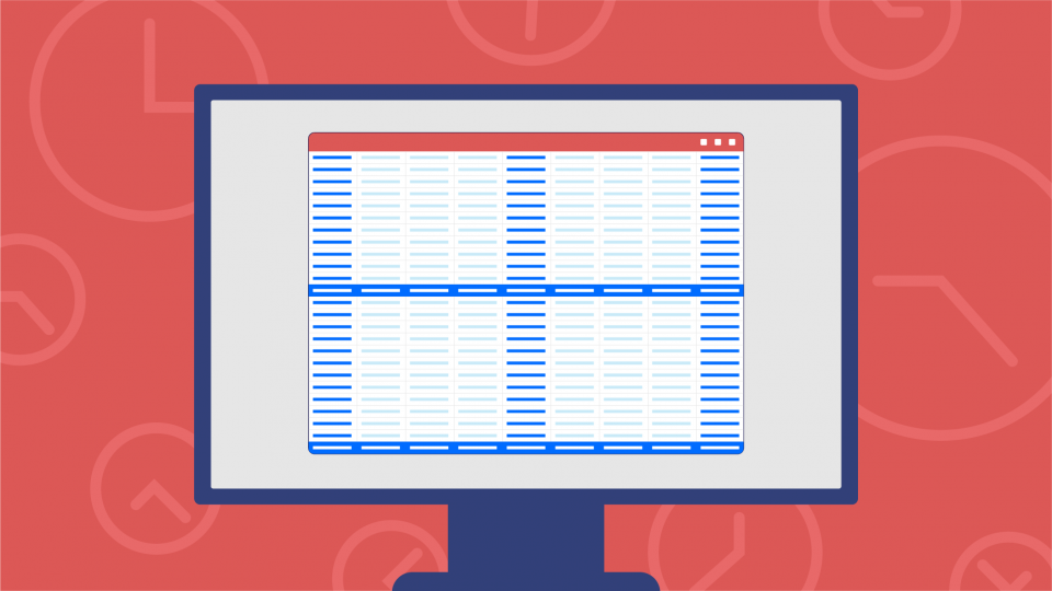 an illustration of a spreadsheet dashboard