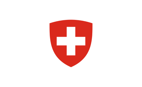 Switzerland flag: a white cross on a red background