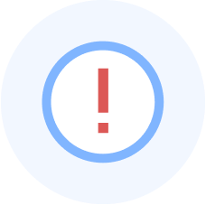 An illustration of a red exclamation mark